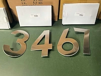 Intersteel partij huisnummers (ca. 110 st.) - afbeelding 2 van  3