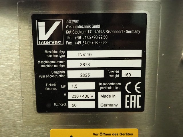 Intervac vakuumtechnik gmbh - afbeelding 8 van  8