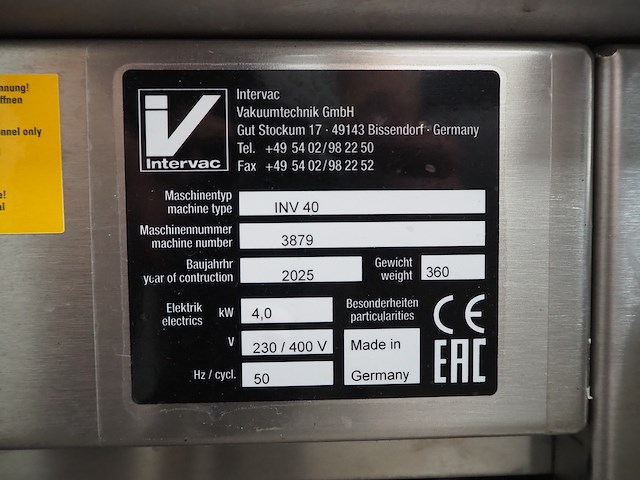 Intervac vakuumtechnik gmbh - afbeelding 3 van  11
