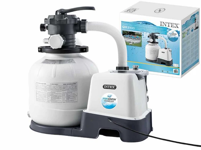 Intex - krystal clear - qx2100 - zandfilterpomp met zoutwatersysteem - afbeelding 1 van  4