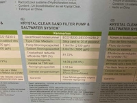 Intex - krystal clear - qx2100 - zandfilterpomp met zoutwatersysteem - afbeelding 3 van  4
