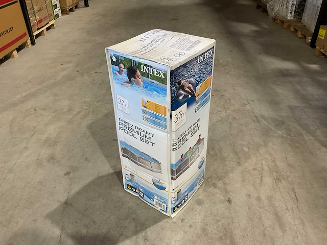 Intex 26712gn prism frame premium 3,7m opzetzwembad - afbeelding 1 van  8