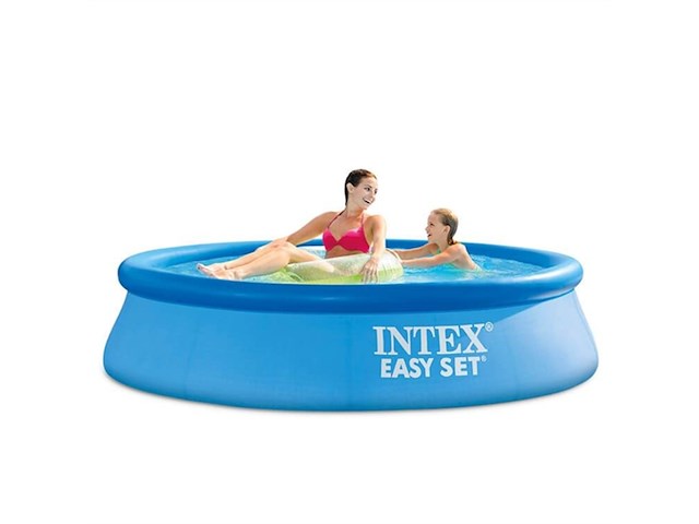 Intex 28108gn easy set zwembad set 244cm x 61cm rond blauw - afbeelding 1 van  4