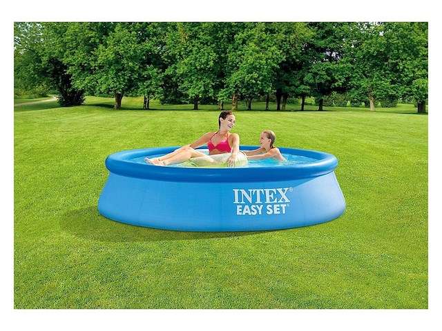 Intex 28108gn easy set zwembad set 244cm x 61cm rond blauw - afbeelding 3 van  4