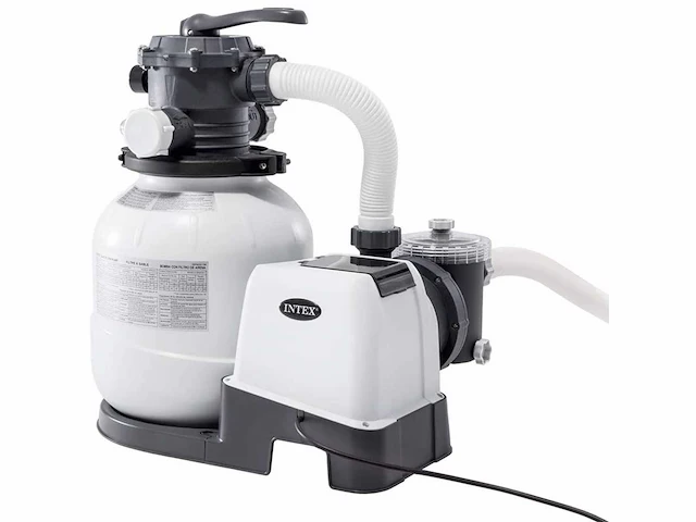 Intex krystal clear zand filter pomp 7.900 l/h - afbeelding 1 van  5