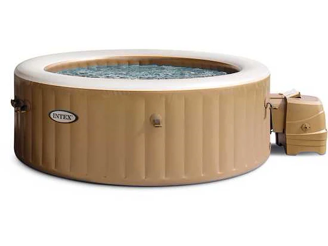 Intex purespa sahara tan bubble 4-persoons buitenspa - afbeelding 1 van  5