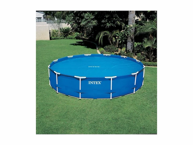 Intex solar pool cover easy set & frame zwembad 549 cm blauw - afbeelding 2 van  4