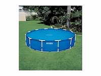 Intex solar pool cover easy set & frame zwembad 549 cm blauw - afbeelding 2 van  4