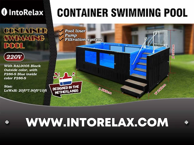 Intorelax spa 580x240x180 cm zwembad - afbeelding 6 van  13