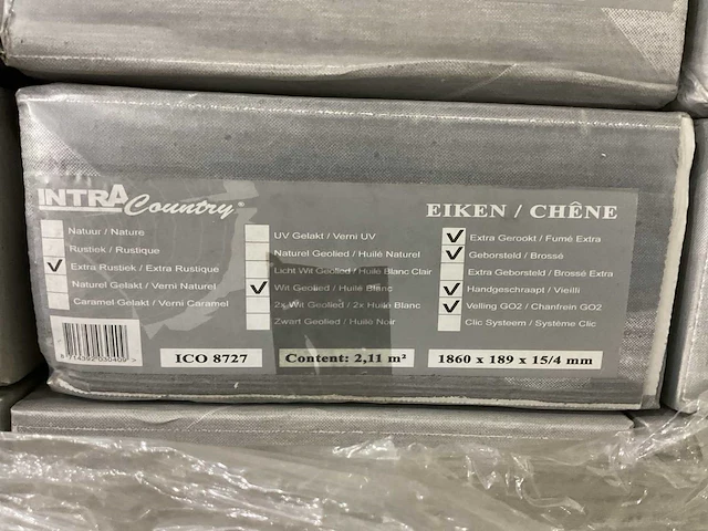 Intra country eiken 105,5m2 houten vloer - afbeelding 5 van  5