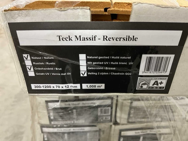 Intra teck massif reversible 60,4m2 houten vloer - afbeelding 5 van  5