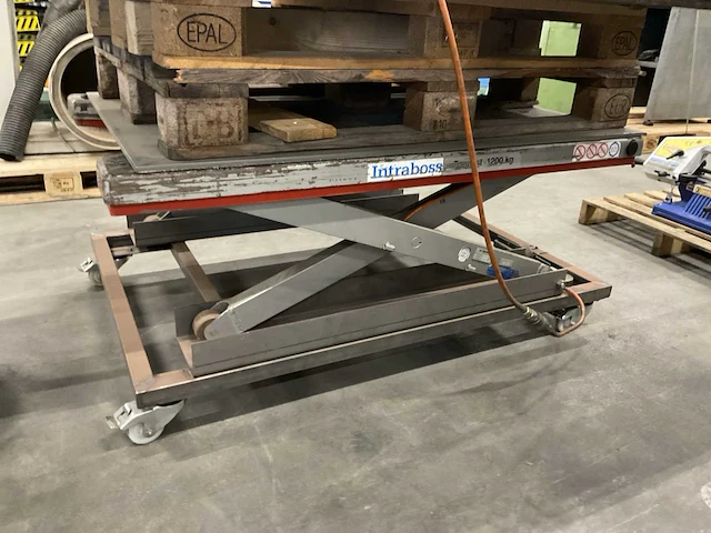 Intraboss ze 1200 mobiele schaarheftafel - afbeelding 5 van  8