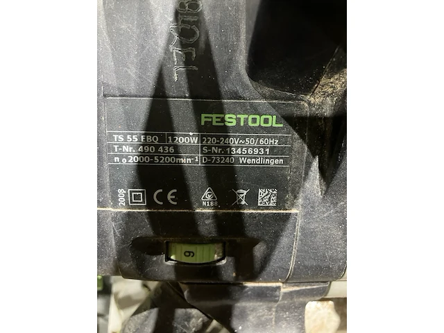Invalzaag, festo, ts55ebq - afbeelding 3 van  5