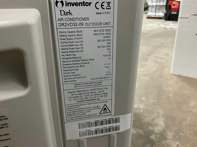 Inventor dr2vo32-09 airconditioning set binnen en buitenunit - afbeelding 5 van  14