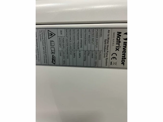 Inventor warmtepomp set binnen en buitenunit 6kw - afbeelding 3 van  14