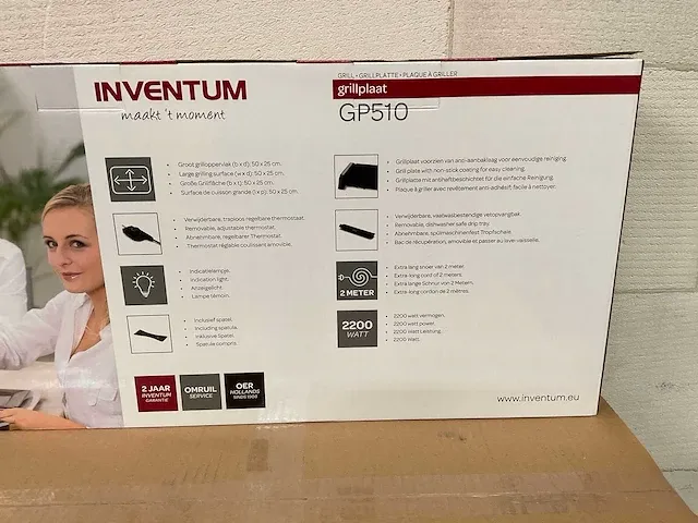 Inventum - gp510 - grillplaat 50x25 cm (2x) - afbeelding 4 van  5