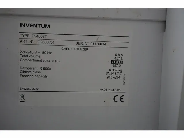 Inventum - vriezer - afbeelding 4 van  4