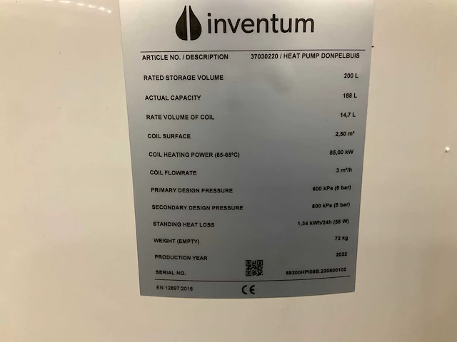 Inventum 37030220 warmtepompboiler - afbeelding 4 van  4