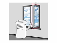 Inventum ac701 - mobiele airconditioner - airco - 3-in-1 functie - afstandsbediening - tot 60 m - afdichtingskit - wit - afbeelding 3 van  5