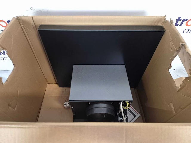 Inventum akb6015zwa - wandschouw afzuigkap - 60 cm - 700 m3/h - 4 standen - energieklasse a++ - zwart - afbeelding 2 van  3