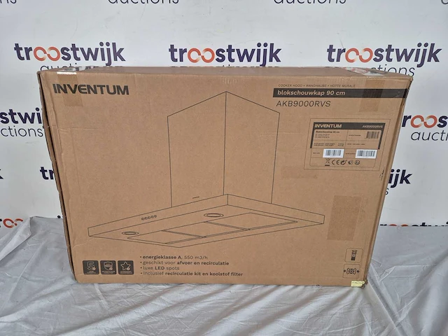 Inventum akb9000rvs - wandschouw afzuigkap - afbeelding 2 van  2