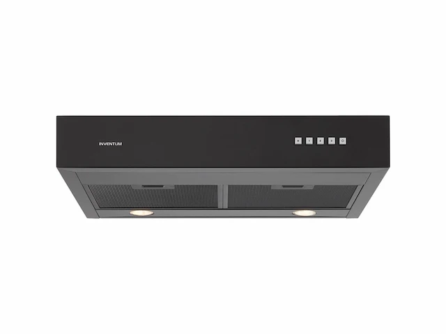Inventum ako6015zwa onderbouw afzuigkap 60 cm 350 m3/h 3 standen zwart - afbeelding 1 van  5