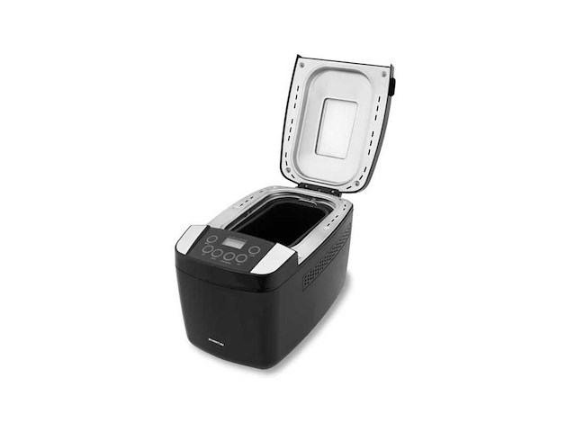 Inventum bm125 - broodbakmachine - brood 900/1200 gram - 1 groot/1 dubbel bakblik - 12 programma's - glutenvrij - pfas vrij - timer - 700 watt - zwart/rvs - afbeelding 1 van  2