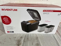 Inventum bm125 - broodbakmachine - brood 900/1200 gram - 1 groot/1 dubbel bakblik - 12 programma's - glutenvrij - pfas vrij - timer - 700 watt - zwart/rvs - afbeelding 2 van  2