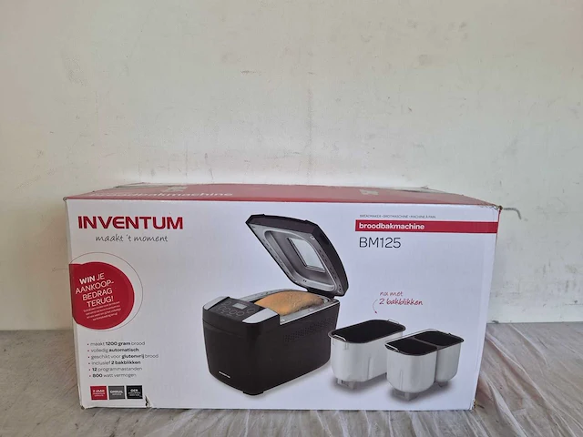 Inventum bm125 broodbakmachine - 900-1200 gram - afbeelding 2 van  2
