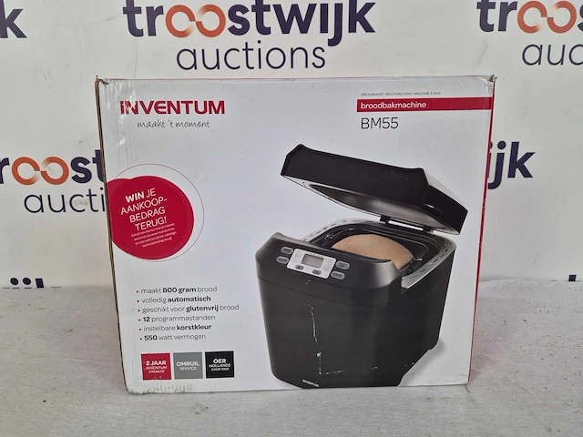 Inventum bm55 - broodbakmachine - brood 650/800 gram - afbeelding 2 van  2