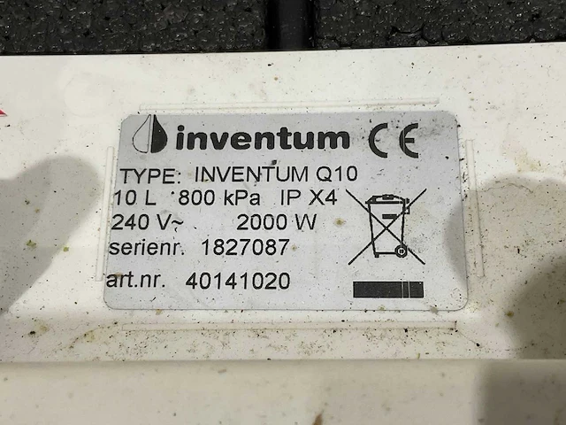 Inventum close in boiler 10 liter - afbeelding 7 van  7