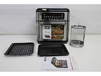 Inventum gf1200hld airfryer oven 12 liter 8 programma's 5 accessoires 1500 watt zwart/rvs - afbeelding 5 van  6