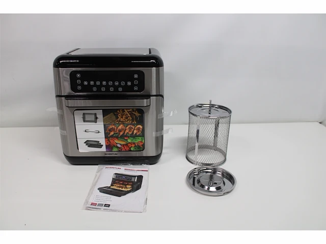 Inventum gf1200hld airfryer oven 12 liter 8 programma's 5 accessoires zwart/rvs - afbeelding 5 van  5