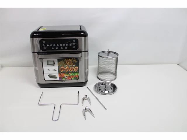 Inventum gf1200hld airfryer oven 12 liter 8 programma's 5 accessoires zwart/rvs - afbeelding 5 van  6