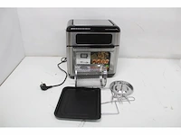 Inventum gf1200hld airfryer oven heteluchtfriteuse met roterende mand inhoud 12 liter zwart/rvs - afbeelding 5 van  5