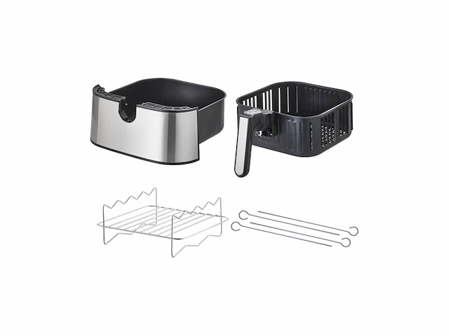 Inventum gf500hld heteluchtfriteuse 5 l 1700 w wart roestvrijstaal - afbeelding 1 van  6