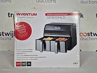 Inventum gf800hld - dubbele airfryer - hetelucht friteuse - 2 x 4 liter - afbeelding 2 van  2