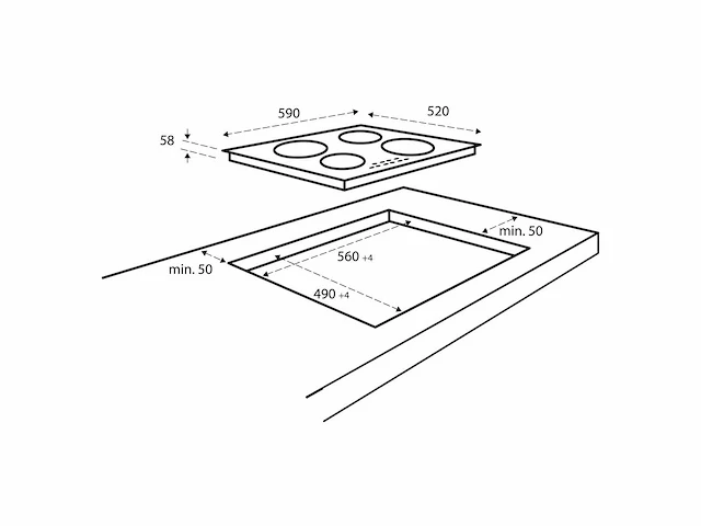 Inventum iki6028 kookplaat - afbeelding 4 van  5