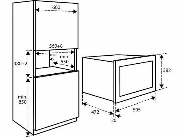 Inventum imc3834gt combi-oven - afbeelding 2 van  4