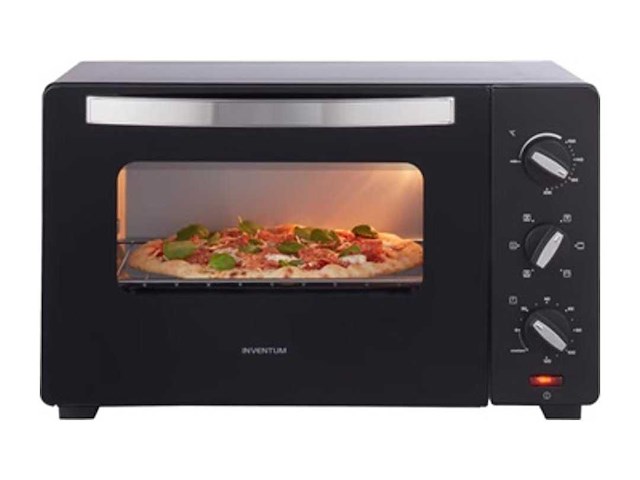 Inventum ov307b - vrijstaande heteluchtoven - draaispit - 30 liter - 1600 watt - 6 programma's - zwart - afbeelding 1 van  2