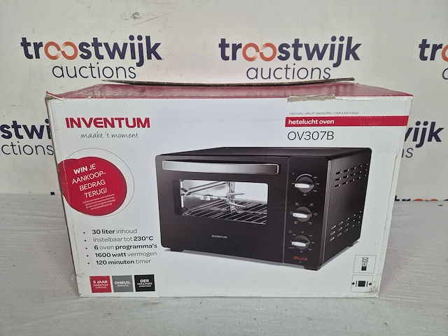 Inventum ov307b - vrijstaande heteluchtoven - afbeelding 2 van  2