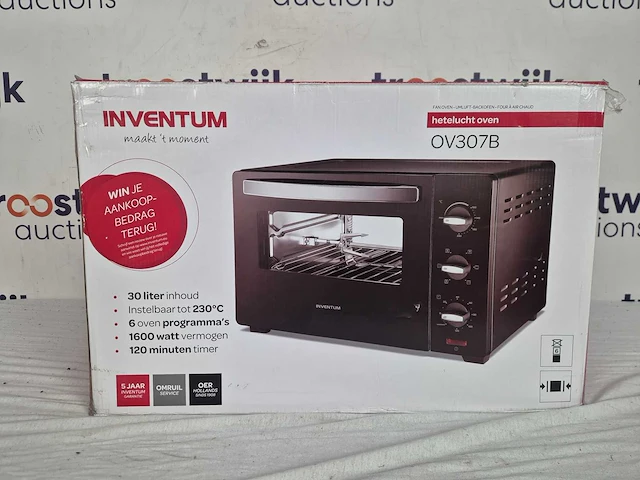 Inventum ov307b - vrijstaande heteluchtoven - afbeelding 2 van  2