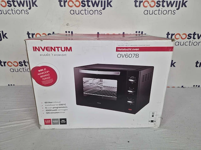 Inventum ov607b - vrijstaande heteluchtoven - afbeelding 2 van  2