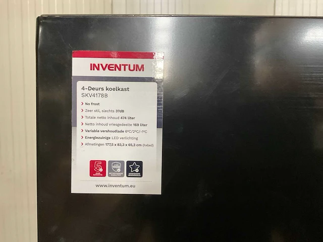 Inventum skv4178b amerikaanse koelkast - afbeelding 3 van  6