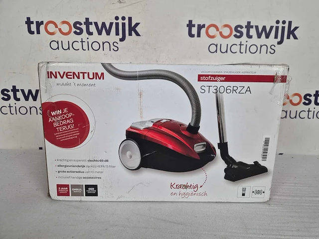 Inventum st306rza - stofzuiger met zak - 3 liter - afbeelding 2 van  3