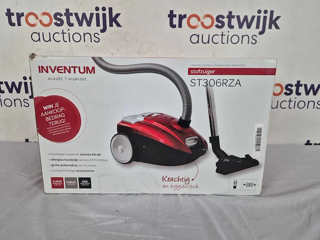 Inventum st306rza - stofzuiger met zak - 3 liter - afbeelding 2 van  2