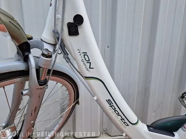 Ion m-gear e-bike/ elektrische fiets sparta, wit - afbeelding 8 van  8
