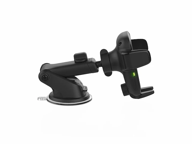 Iottie auto sense zuignap autohouder met draadloze oplader zwart - afbeelding 3 van  3