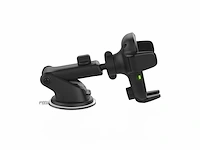 Iottie auto sense zuignap autohouder met draadloze oplader zwart - afbeelding 3 van  3