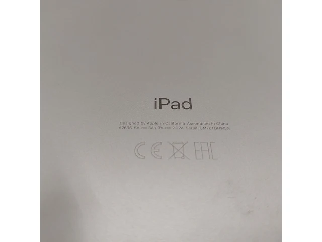 Ipad, apple, a2696 (10e generatie) , silver, 2022 - afbeelding 7 van  7